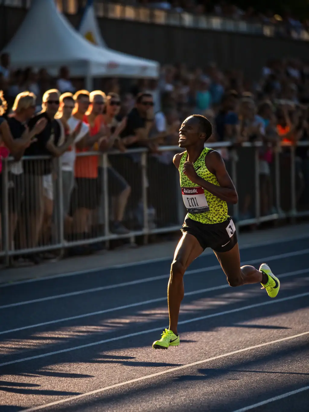 An inspiring photo of athletes from LES GENETS UZERCHOIS participating in a track and field event, capturing the determination and speed of the runners.